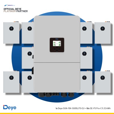 Deye SUN-15K-SG05LP3-EU + 10x SE-F5 Pro-C 5.12 kWh | ESS SET