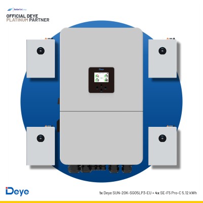 Deye SUN-20K-SG05LP3-EU + 4x SE-F5 Pro-C 5.12 kWh | ESS SET