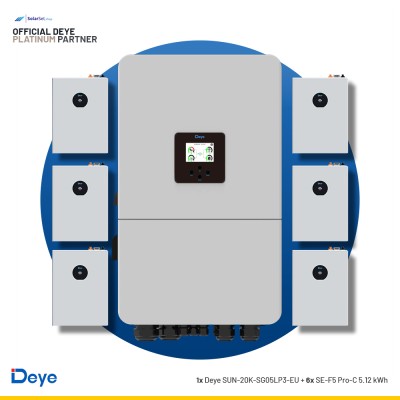 Deye SUN-20K-SG05LP3-EU + 6x SE-F5 Pro-C 5.12 kWh | ESS SET