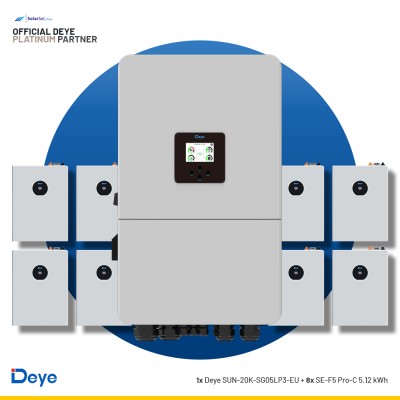 Deye SUN-20K-SG05LP3-EU + 8x SE-F5 Pro-C 5.12 kWh | ESS SET
