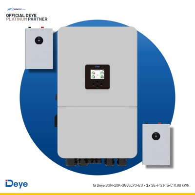 Deye SUN-20K-SG05LP3-EU + 2x SE-F12 Pro-C 11.8 kWh | ESS SET