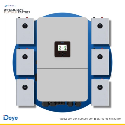 Deye SUN-20K-SG05LP3-EU + 6x SE-F12 Pro-C 11.8 kWh | ESS SET