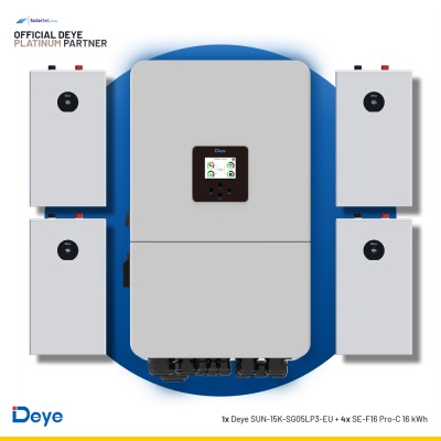 Deye SUN-15K-SG05LP3-EU + 4x SE-F16 Pro-C 16 kWh | ESS SET