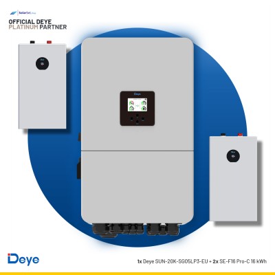 Deye SUN-20K-SG05LP3-EU + 2x SE-F16 Pro-C 16 kWh | ESS SET