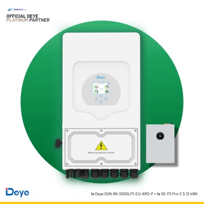 Deye SUN-6K-SG05LP1-EU-AM2-P + 1x SE-F5 Pro-C 5.12 kWh | ESS SET