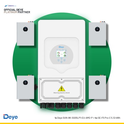 Deye SUN-8K-SG05LP1-EU-AM2-P + 4x SE-F5 Pro-C 5.12 kWh | ESS SET