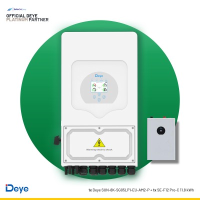 Deye SUN-8K-SG05LP1-EU-AM2-P + 1x SE-F12 Pro-C 11.8 kWh | ESS SET