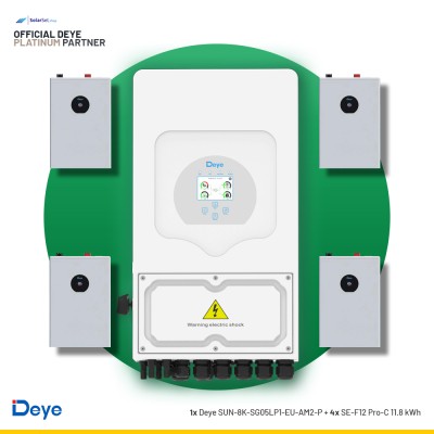 Deye SUN-8K-SG05LP1-EU-AM2-P + 4x SE-F12 Pro-C 11.8 kWh | ESS SET